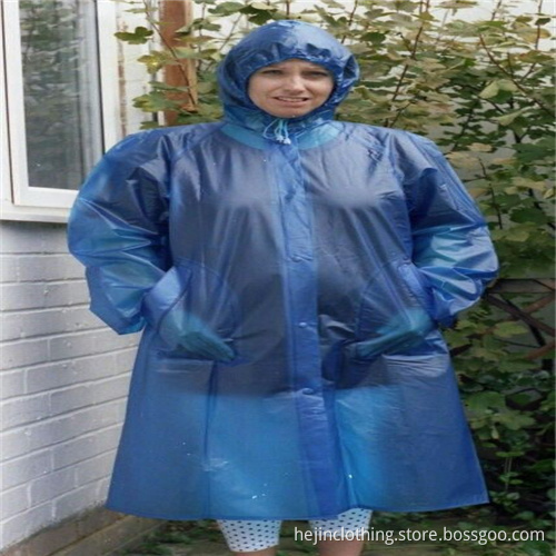 High quality ECO friendly adult pvc rainwear